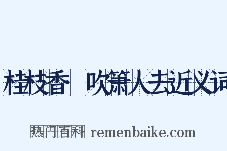桂枝香·吹箫人去近义词是什么意思的图片